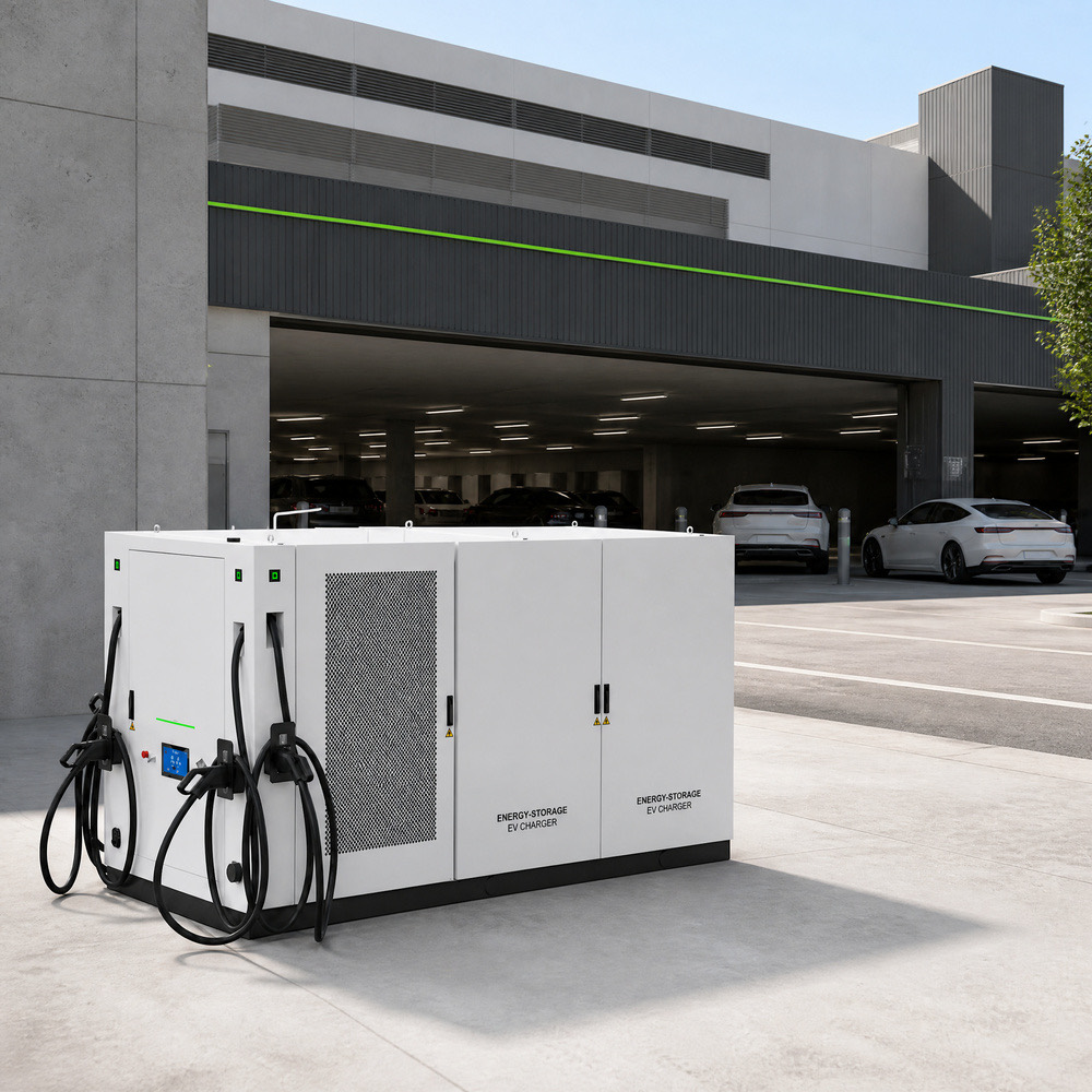 Containerized BESS Energy Storage EV Charging Infrastructure Grid 160kWh 90kW 216kWh 120kW Fleet Depot - Peak Shaving and Demand Charge Reduction