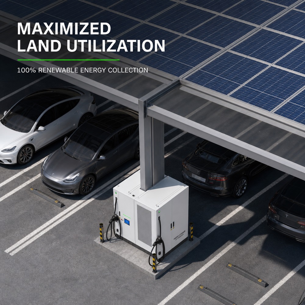 LFP BESS Battery Energy Storage EV Charging Station Grid 100kW 240kWh Industrial Deployment - Smart Management, OCPP and Remote Control