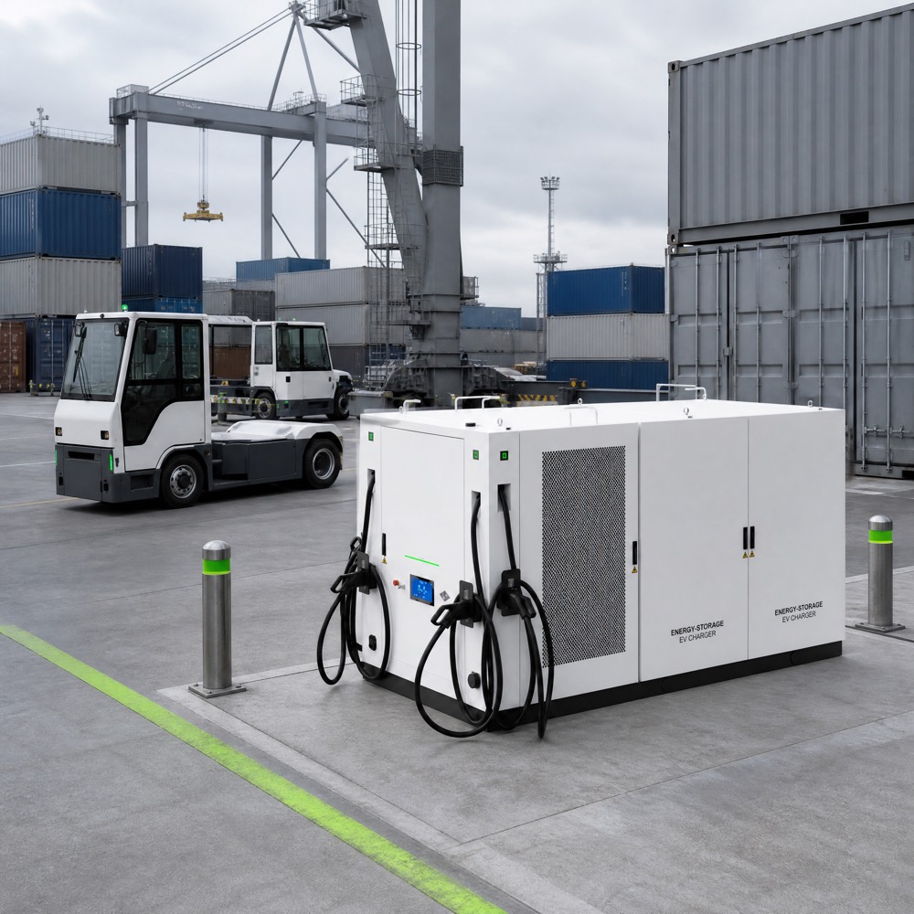 Load Balancing BESS Energy Storage EV Fast Charger Renewable Battery 50kW 93kWh Commercial Applications - Outdoor-Rated Durability and Global Certification