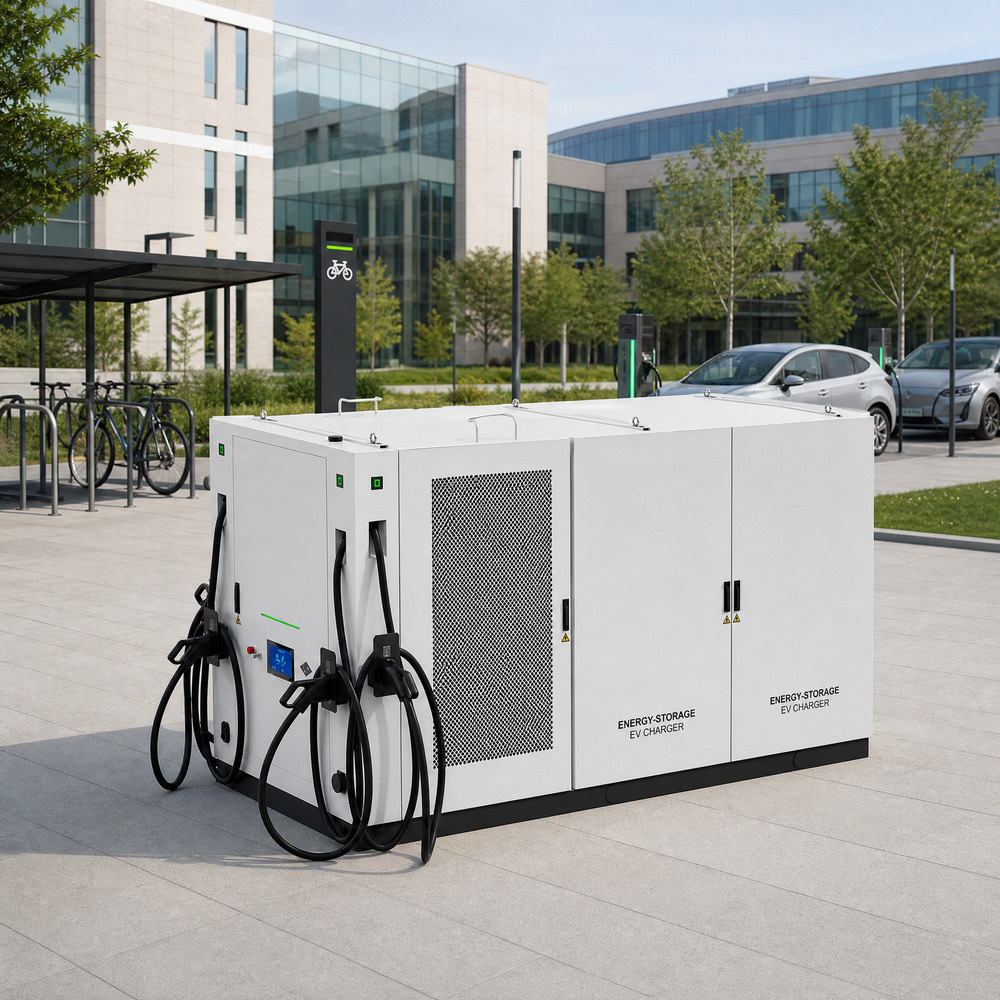 Containerized BESS Energy Storage EV Charging Infrastructure Ultra Rapid 482kWh 320kW Energy Management - Integrated BESS and DC Charging Architecture