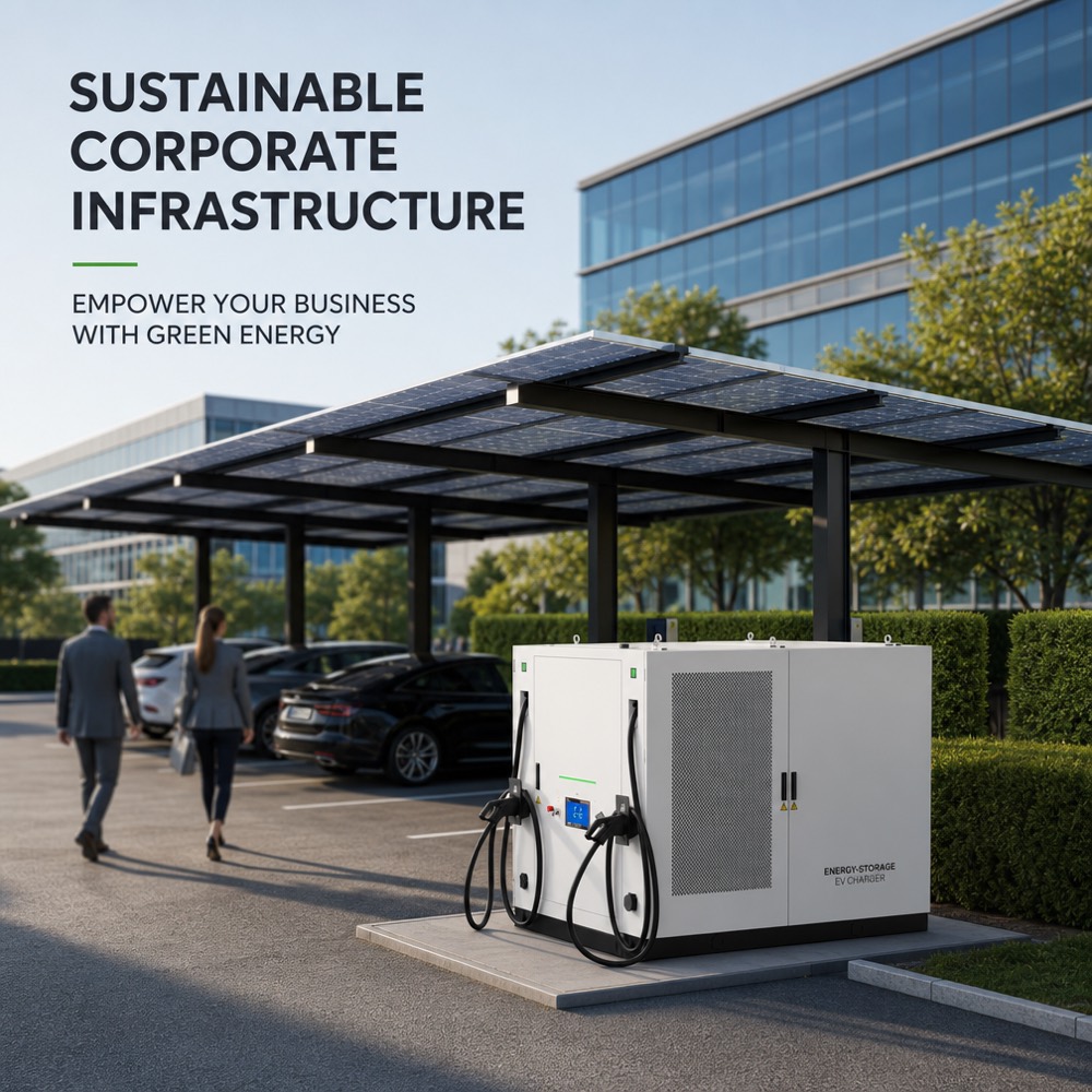 OCPP Smart BESS EV Charging Energy Storage System UAE Saudi 1MWh 480kW Factory Supply - Peak Shaving and Demand Charge Reduction