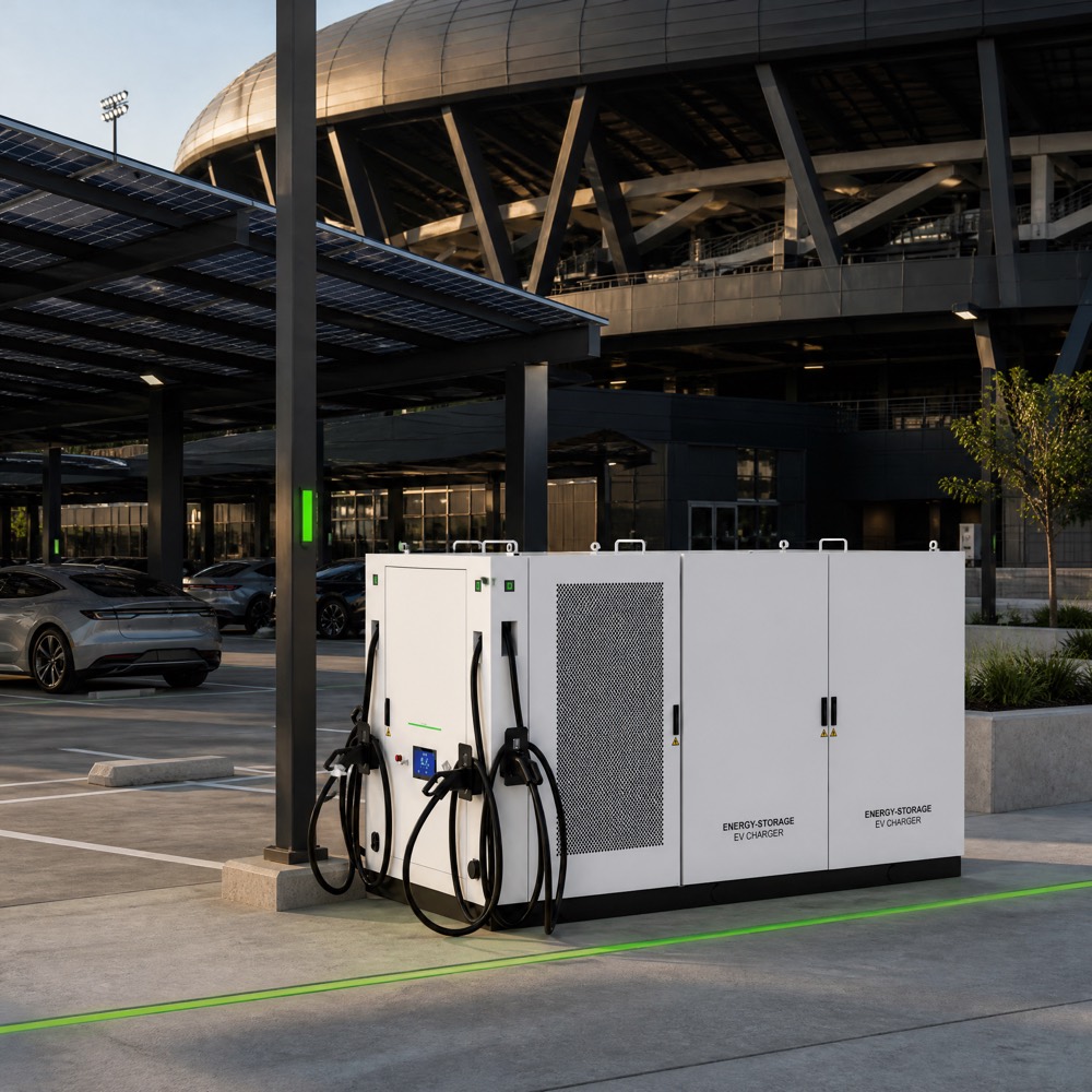 Fleet Charging BESS Battery Storage EV Infrastructure Winter Remote 200kWh 120kW 241kWh 160kW Remote - Peak Shaving and Demand Charge Reduction