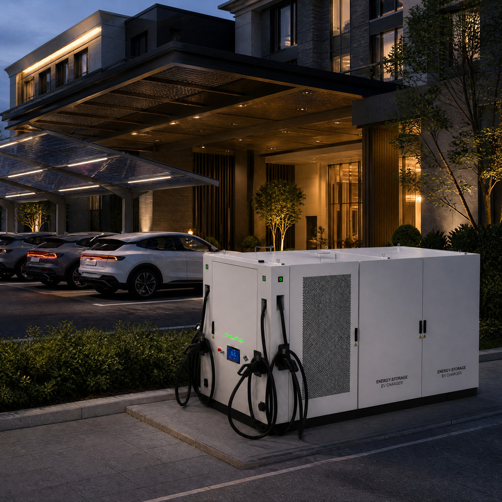 Advanced BESS Project Storage DC Fast EV Charger Fleet 1MWh 480kW Commercial Applications - Solar Integration and Off-Grid Resilience