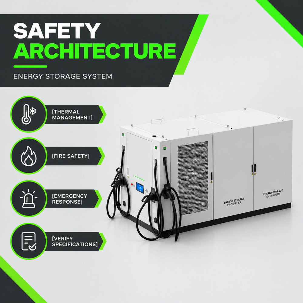 Factory Direct BESS Battery Energy Storage EV Charger Grid 261kWh 120kW 522kWh 240kW Fleet - LFP Battery Safety and Long Cycle Life