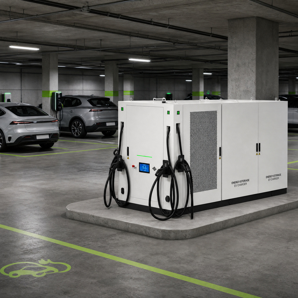 LFP BESS Battery Energy Storage EV Charging Station Offgrid Remote 261kWh 120kW Wholesale Supply - Integrated BESS and DC Charging Architecture