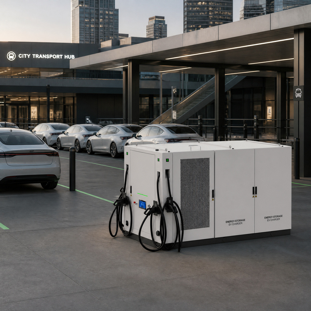 Modular BESS Energy Storage EV Fast Charging System Desert Solar 522kWh 240kW 60kWh 30kW - Smart Management, OCPP and Remote Control
