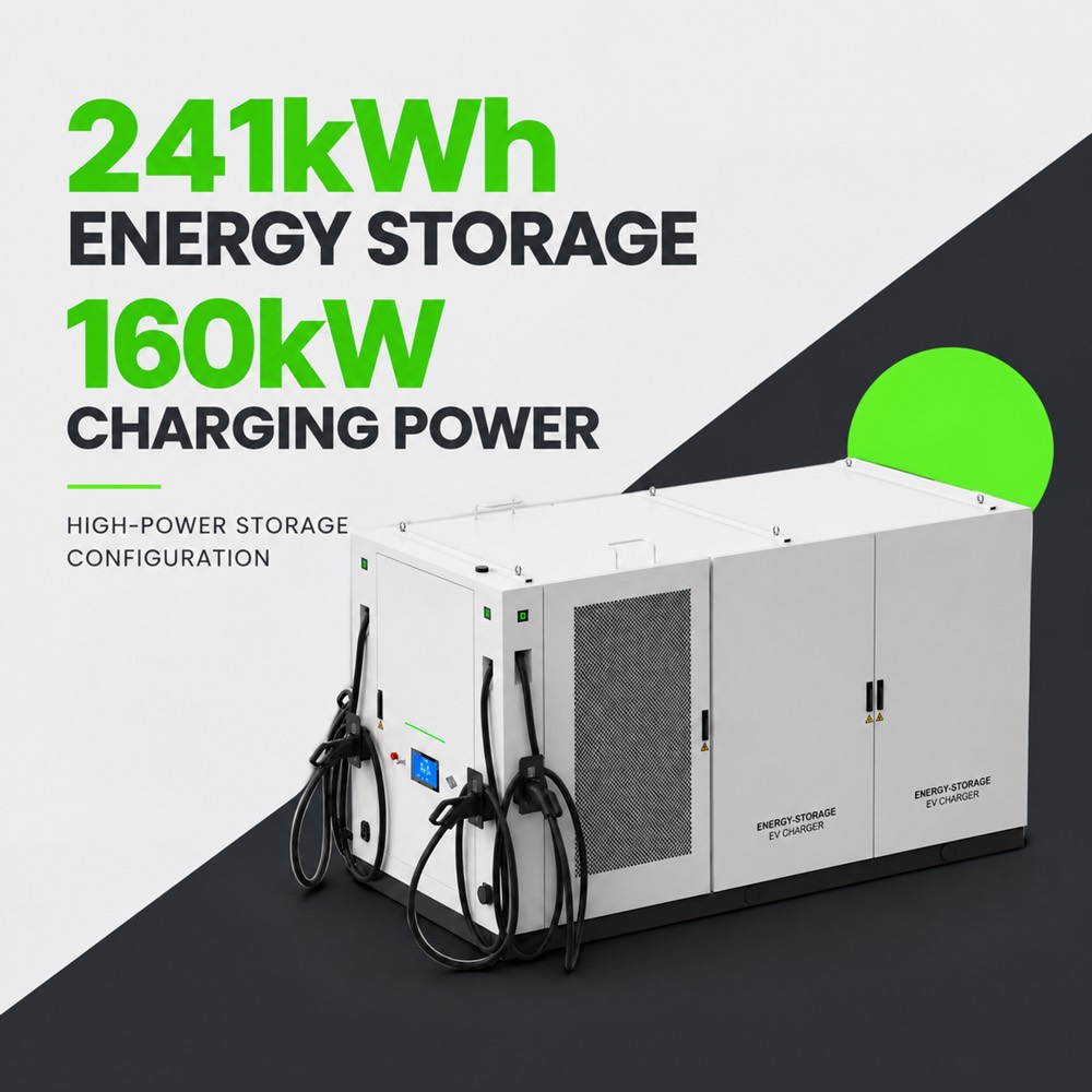 Renewable BESS Solar Storage EV Charging System Canada Winter 50kW 93kWh Public Hub - Smart Management, OCPP and Remote Control
