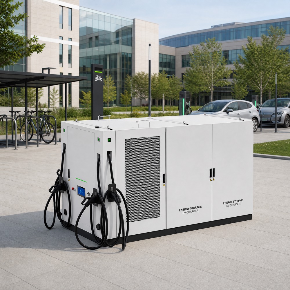 Advanced BESS Rugged Storage EV Charging Infrastructure Solar 241kWh 160kW 418kWh 200kW Utility Deployment - Integrated BESS and DC Charging Architecture
