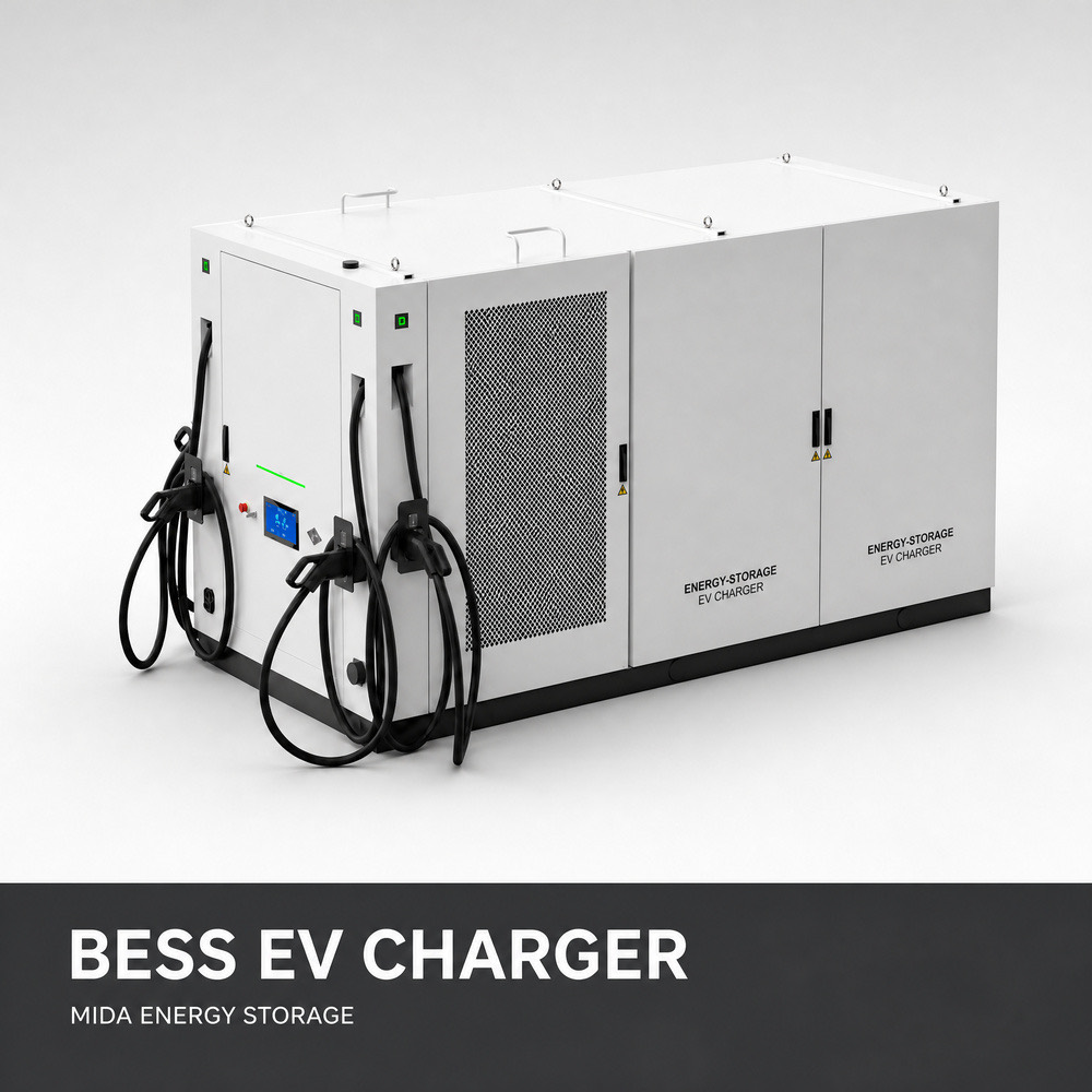 Industrial BESS Energy Storage DC Fast EV Charger EMS Grid 160kWh 90kW Utility Deployment - Modular Scalability and Flexible Deployment