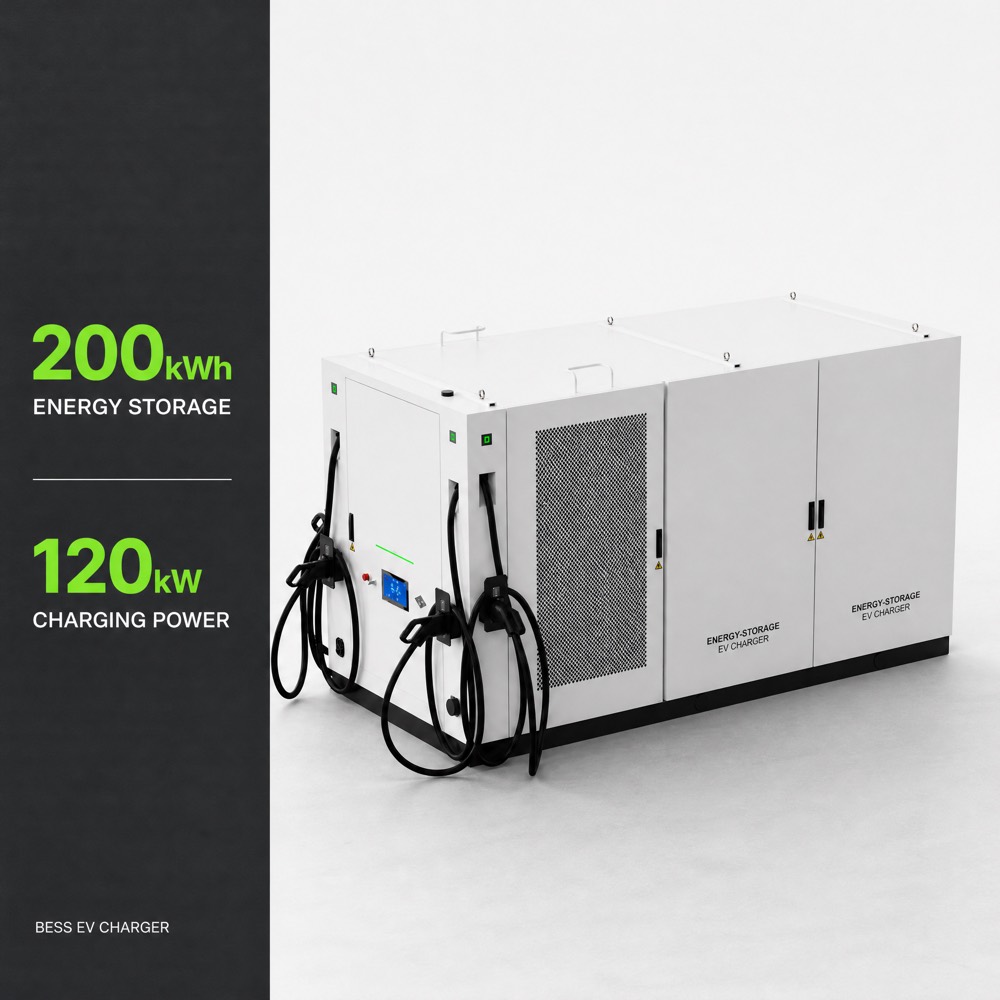 Wholesale BESS Battery Storage EV Charging Station V2G EMS 261kWh 120kW 522kWh 240kW Utility - Solar Integration and Off-Grid Resilience