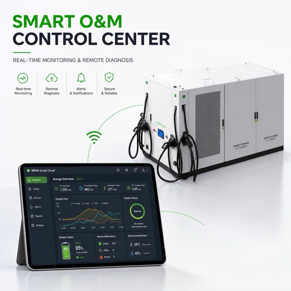 Fleet Charging BESS Battery Storage EV Infrastructure Offgrid 1000kWh 480kW 200kWh 120kW Project Supply - Outdoor-Rated Durability and Global Certification