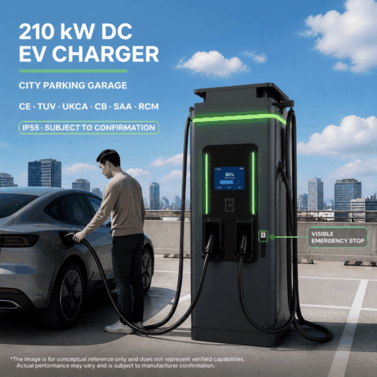 Solar Highway DC DC 360kW 480kW Canada Remote EV Charging Hub Mining Charging Highway - High Efficiency and Lower Operating Cost