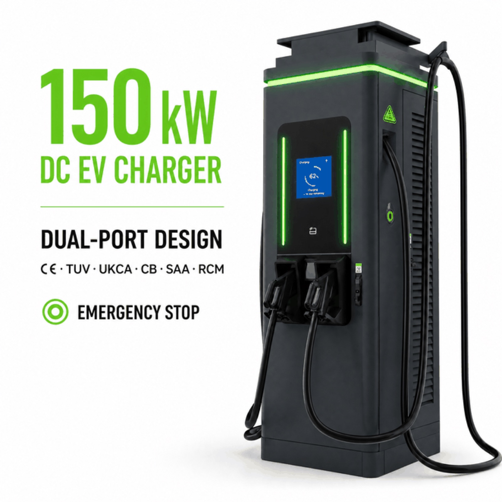 Solar 800V DC DC 240kW 320kW OCPP Tourism High Power Charger Roadside Fast Charging - Built for Demanding Outdoor Commercial Duty