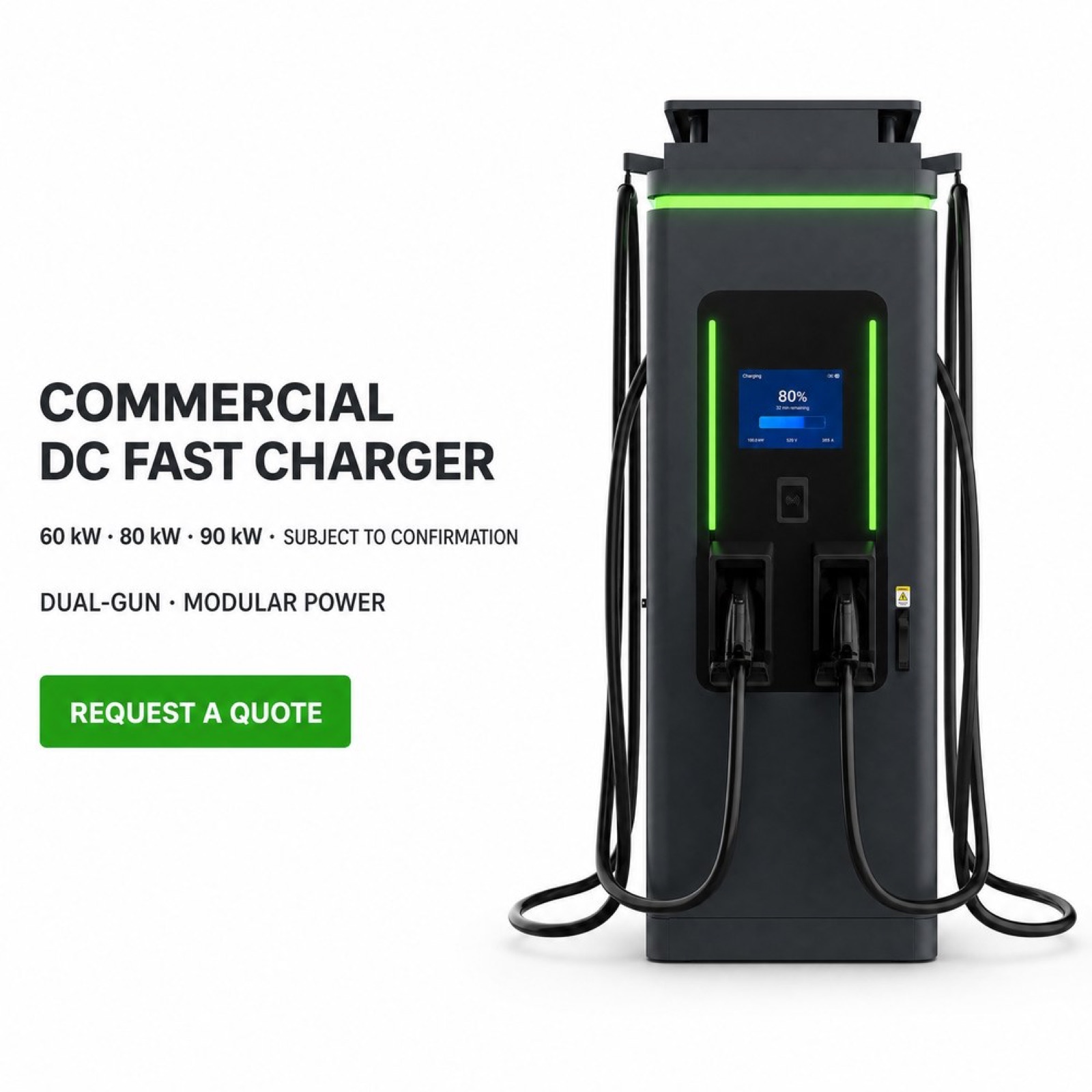 Solar Dual Port DC 300kW 360kW Highway Urban DC EV Charger Parking Garage Charging - Built for Demanding Outdoor Commercial Duty