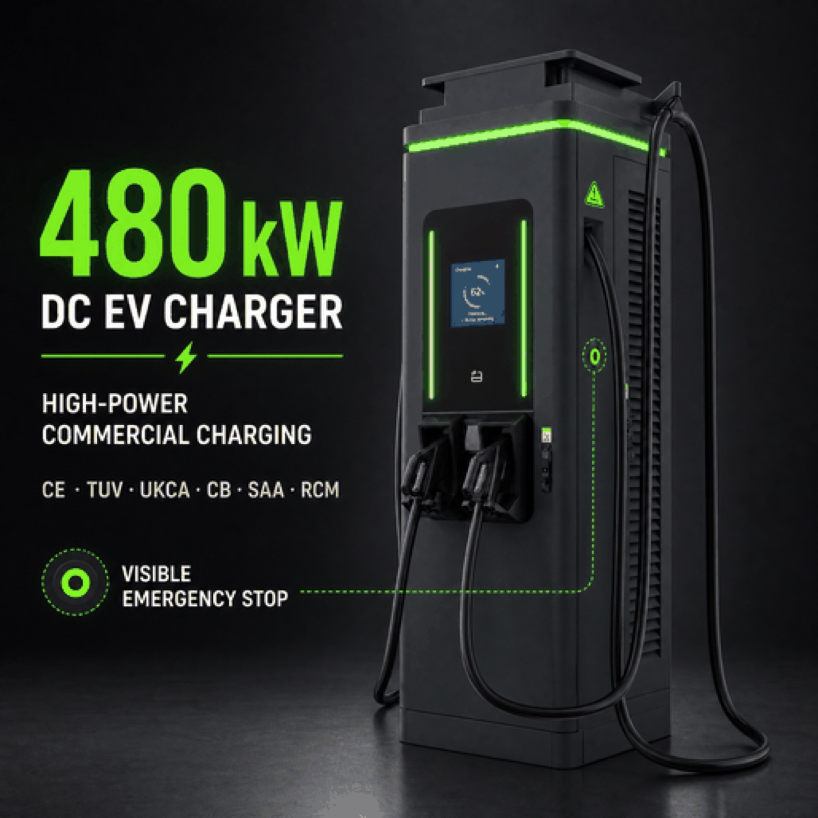 Direct PV To EV 200kW 280kW Smart Fleet DC DC Charger Logistics Depot Charging - Fast Deployment Across Many Commercial Sites