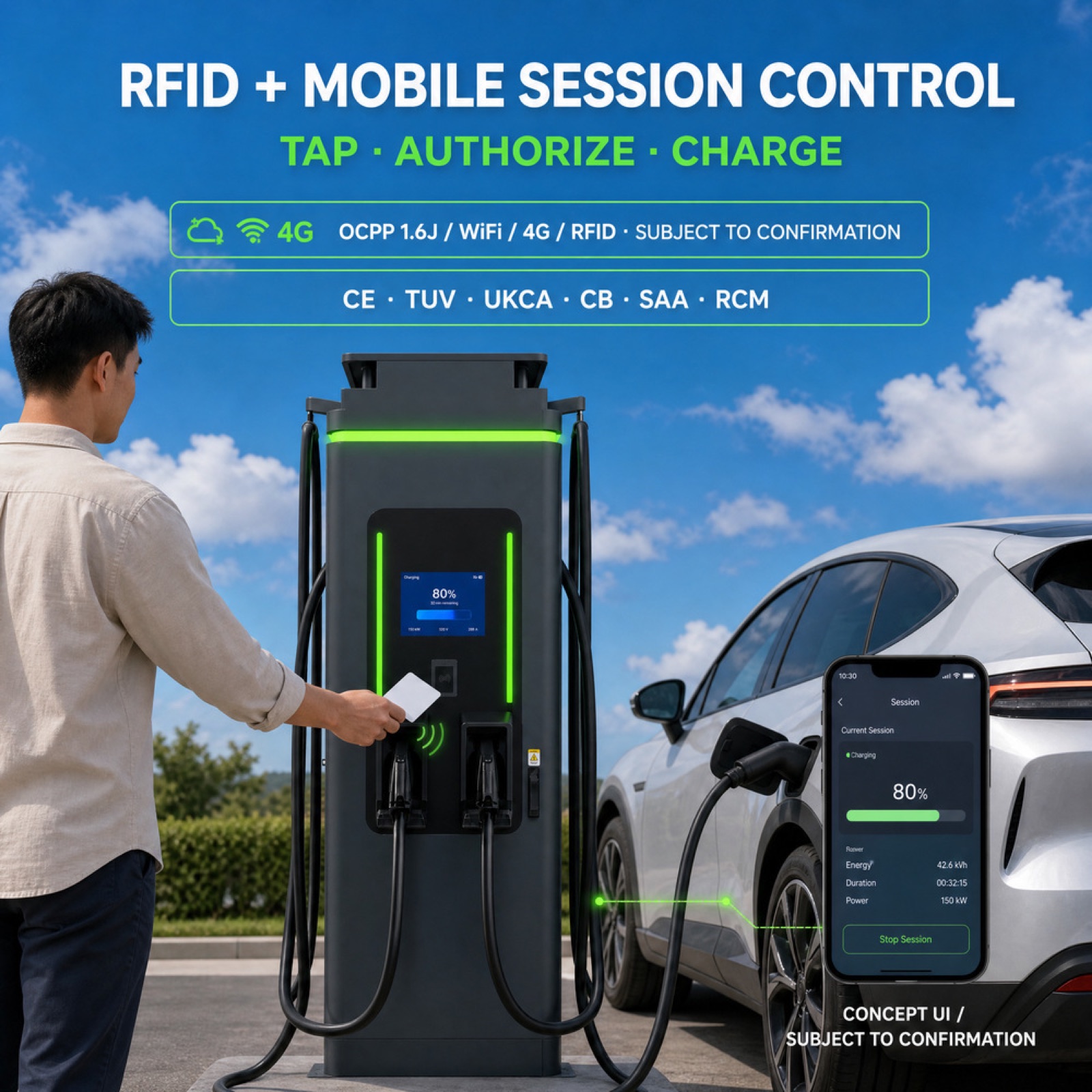 200kW 90kW CCS2 V2G Bidirectional DC EV Charger Resilience Grid Retail Parking Charging OEM - High Efficiency and Lower Operating Cost