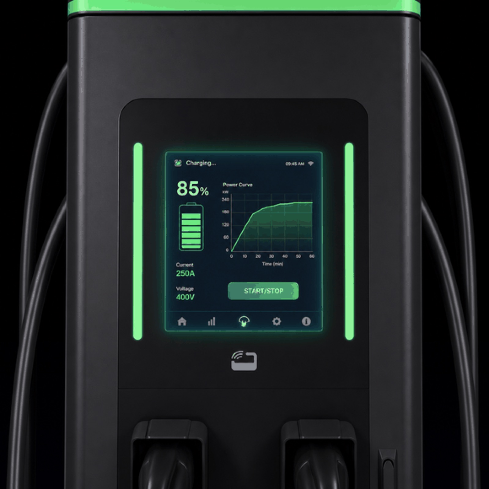 160kW 80kW 210kW Highway DC Fast EV Charging Hub United Payment Renewable Energy Charging - Grid-Tie, Off-Grid and Hybrid Operation