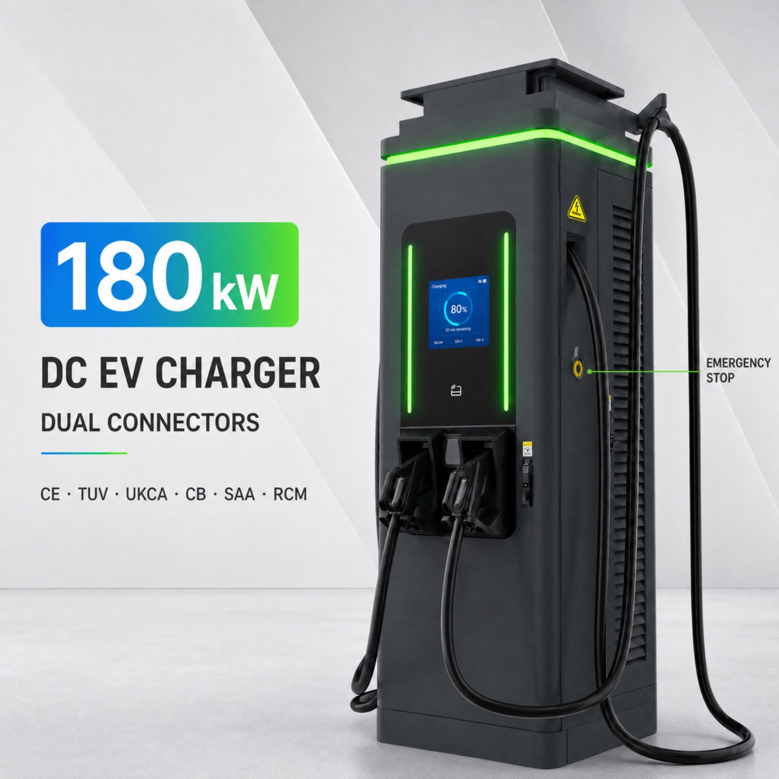 Hybrid Solar DC DC 600kW 90kW Remote OCPP EV Charging System Municipal Fleet Charging - Safety, Compliance and Long Service Life