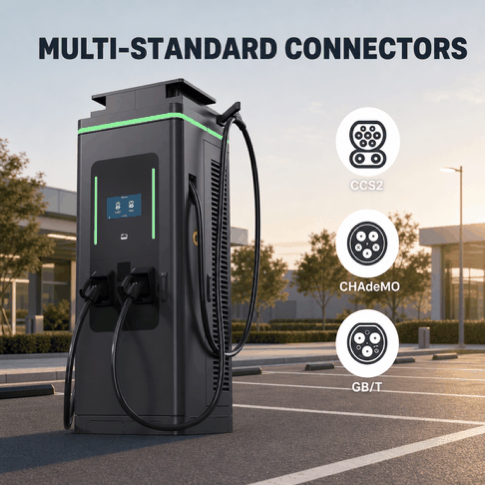 Renewable Solar DC 180kW 360kW 480kW EV Charging Station Rapid Highway Roadside Fast Charging - Fast Deployment at Solar and Remote Sites