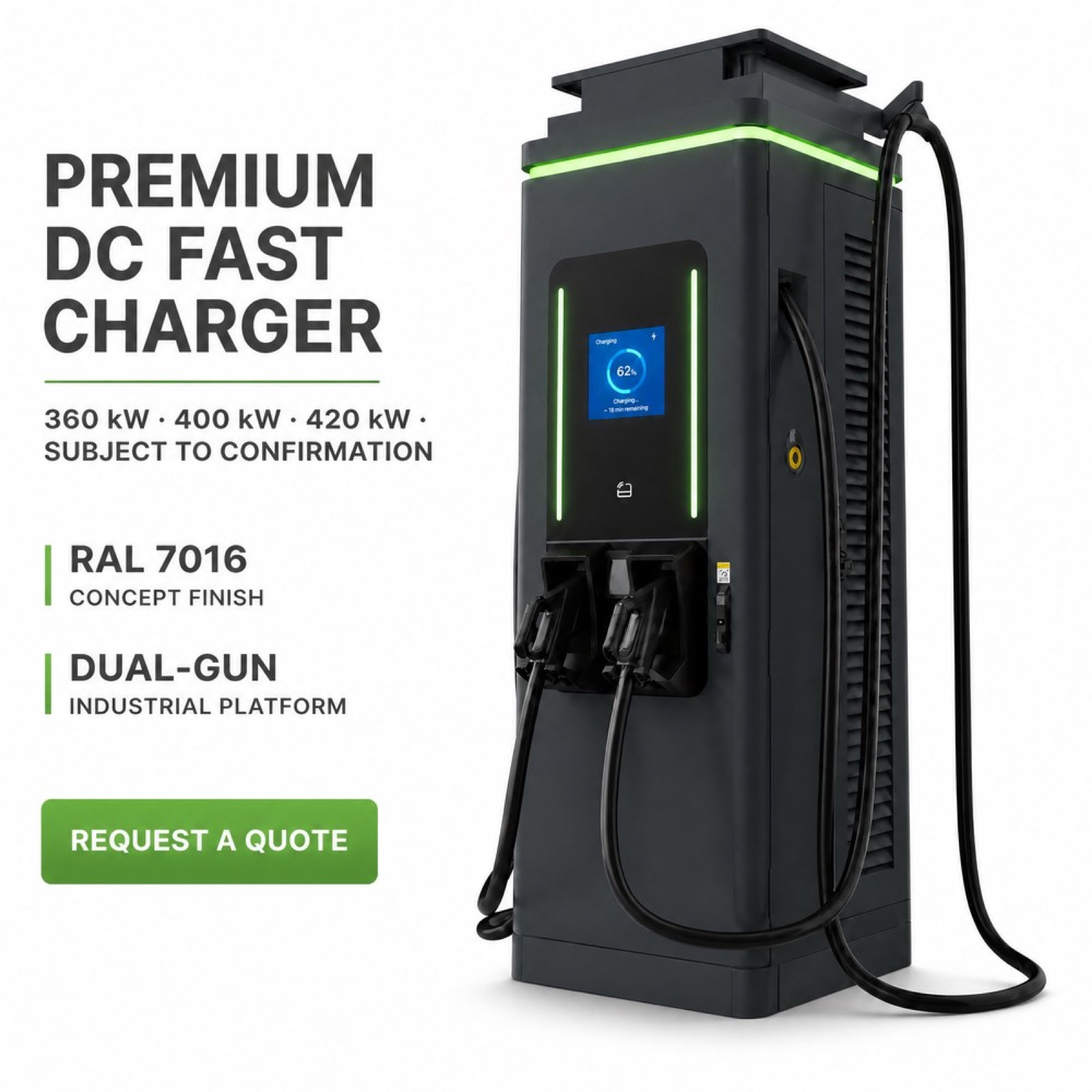 PV BESS DC DC 120kW 180kW 240kW Highway OCPP Fast EV Charger Service Area - Fast Deployment Across Many Commercial Sites