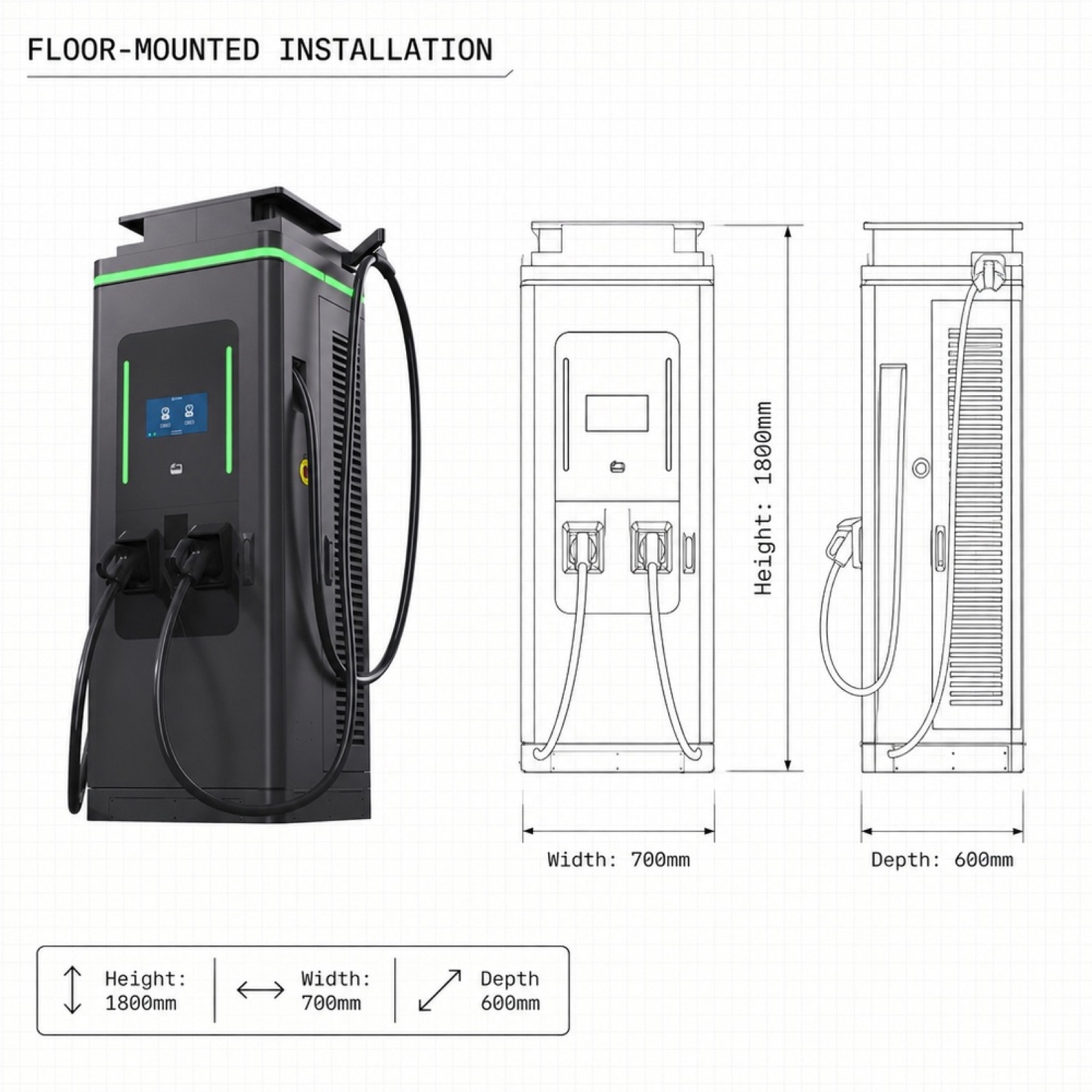 Solar 800V DC DC 240kW 320kW OCPP Tourism High Power Charger Roadside Fast Charging - Smart, Networked and Payment-Ready DC Charger