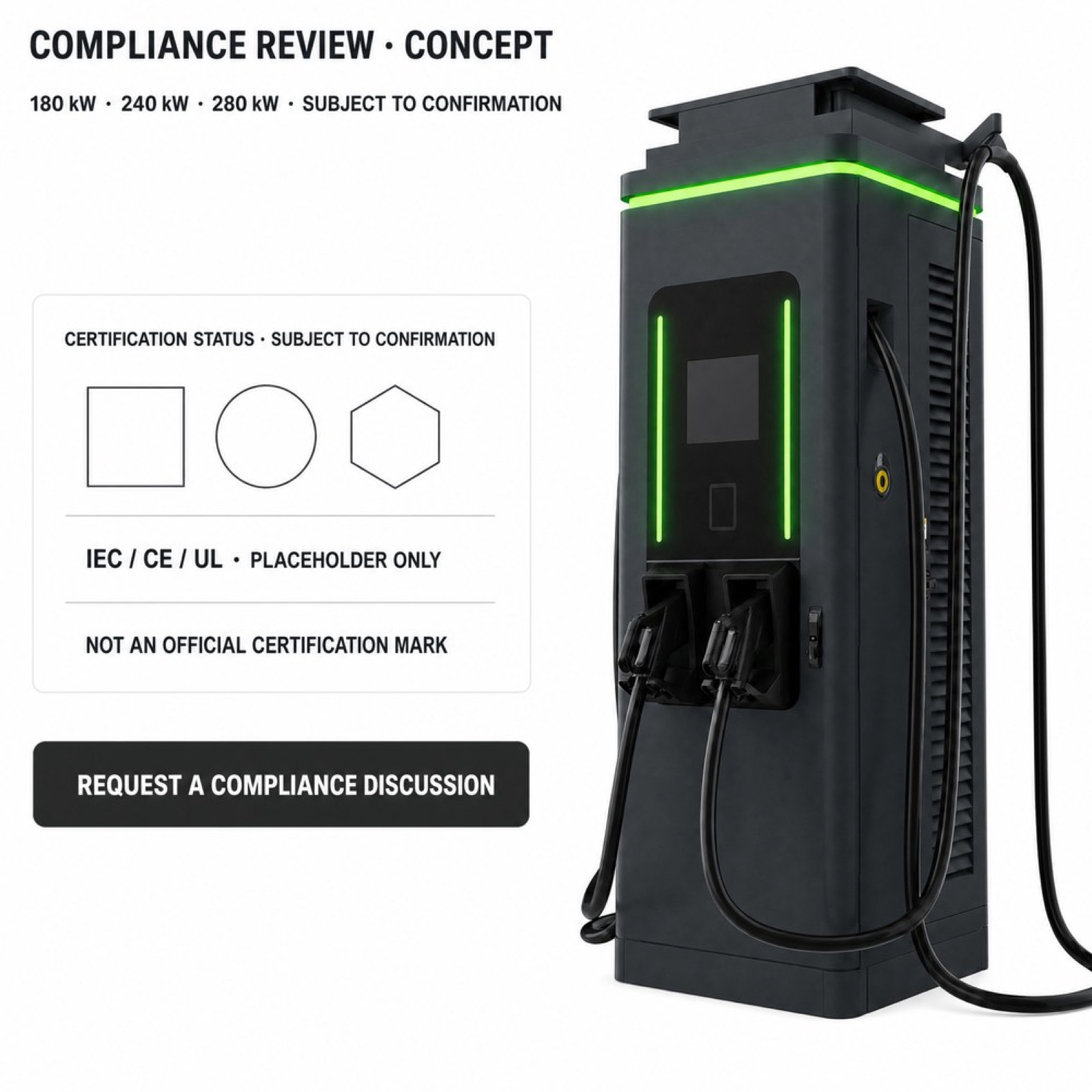 90kW 150kW 200kW Fleet Fast Rooftop Solar DC DC EV Charger Motorway Service Area - Safety, Compliance and Long Service Life