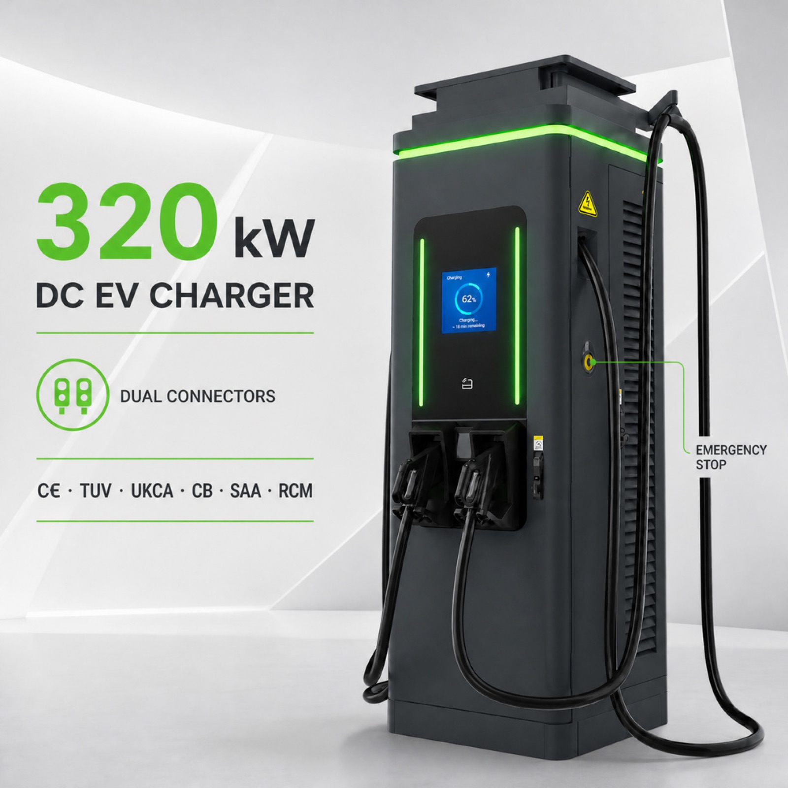 Commercial Level3 DC 280kW 200kW Fast EV Charger Highway OCPP Energy Management Charging Scalable - Fast Deployment Across Many Commercial Sites