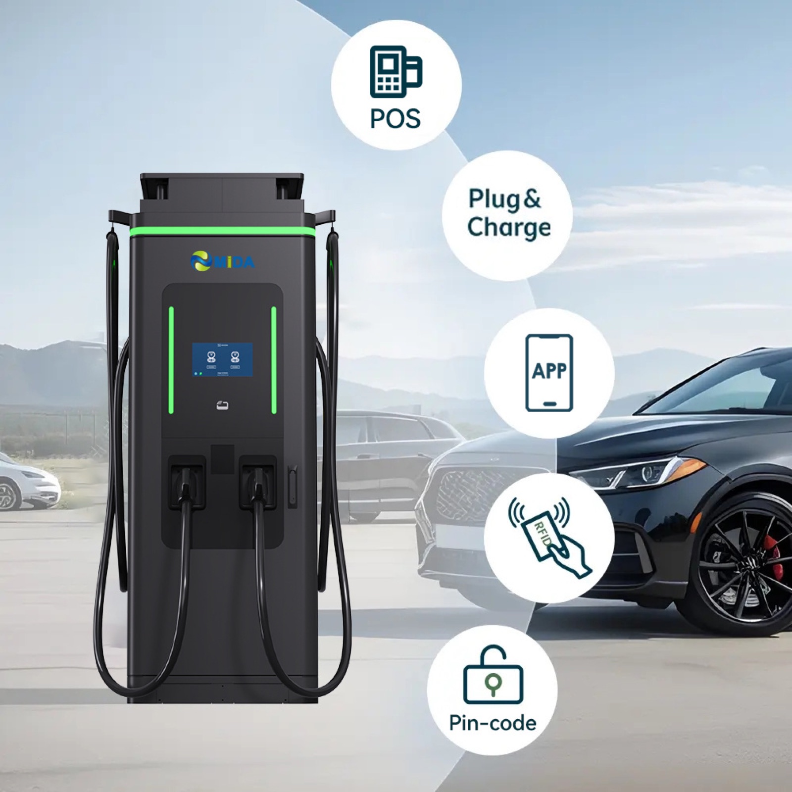 210kW 80kW MCS Ready DC EV Charger Rugged Fleet Port Logistics Charging OEM ODM - Safety, Compliance and Long Service Life