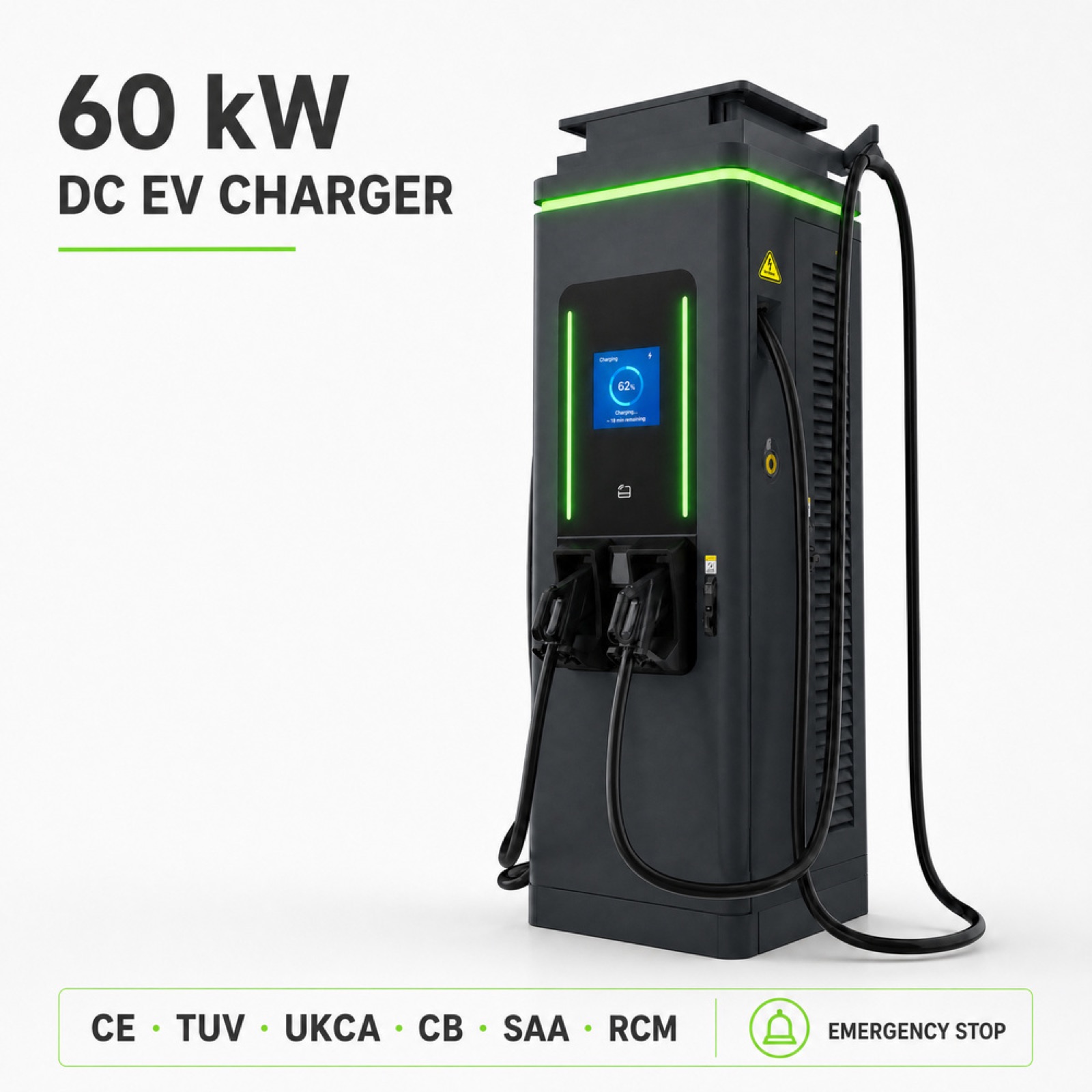 160kW 210kW 300kW EMS Fleet Hybrid Solar DC DC EV Charging System Energy Charging - Built for Demanding Outdoor Commercial Duty