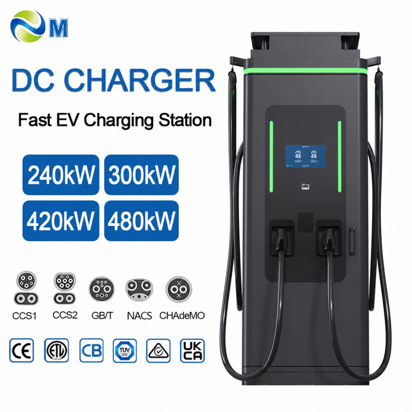 350kW 420kW Grid Fleet PV Modular DC DC Fast Charging System Renewable Energy Charging - Safety, Compliance and Long Service Life