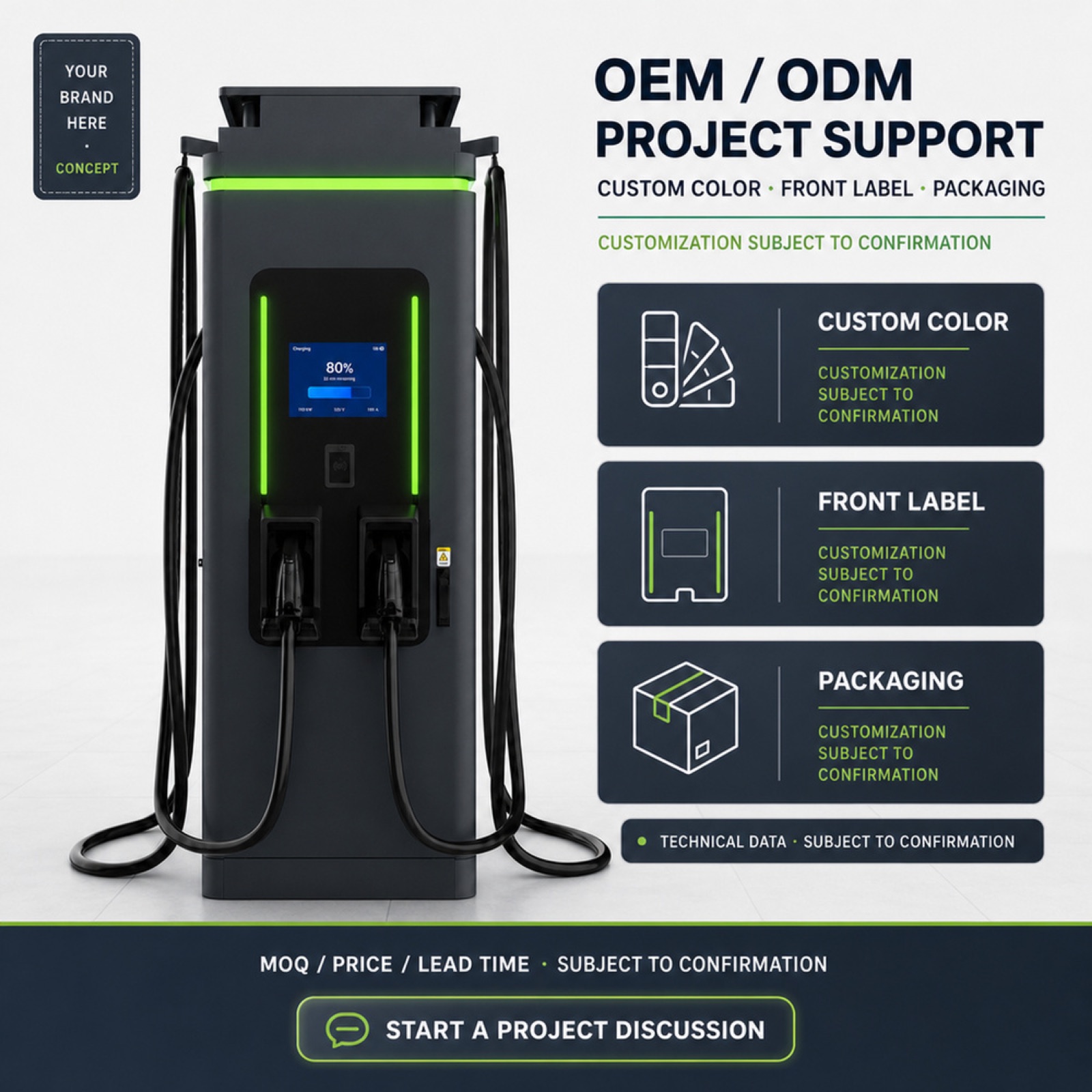 160kW 210kW 300kW EMS Fleet Hybrid Solar DC DC EV Charging System Energy Charging - Safety, Compliance and Long Service Life