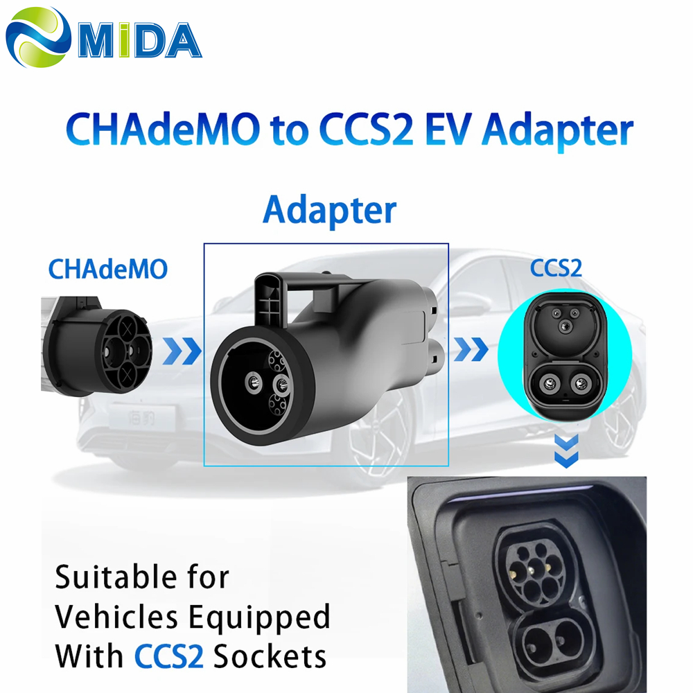 China CHAdeMO to CCS2 Adapter EV Charging Conveter for CCS 2