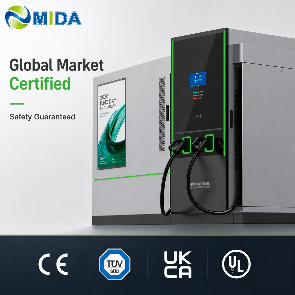 522kWh 240kW CCS2 Direct Current Fast Charging Station Solar Storage Commercial Vehicle Infrastructure Projects - Peak Shaving and Demand-Charge Reduction