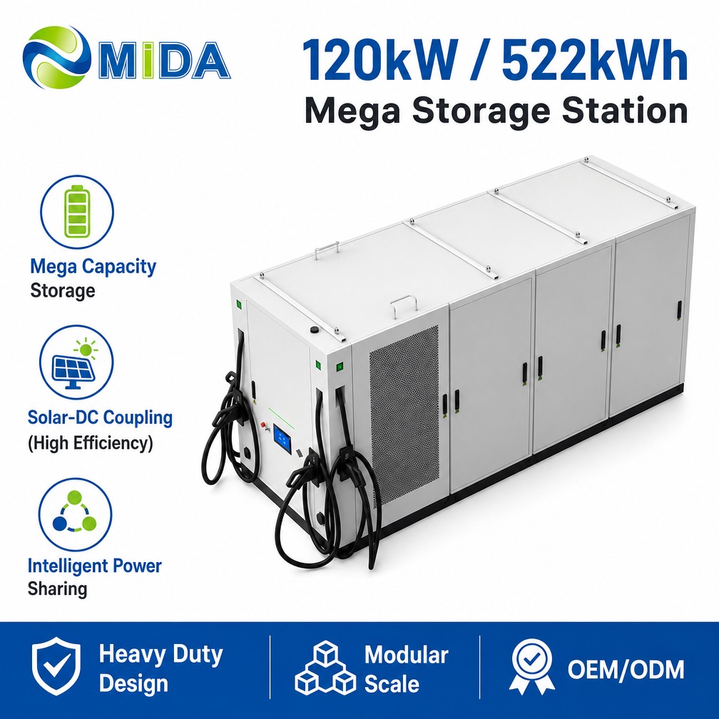 120kWh 60kW Intelligent Solar Storage EV Charging System Remote Monitoring Commercial Charging Network Operations - Peak Shaving and Demand-Charge Reduction