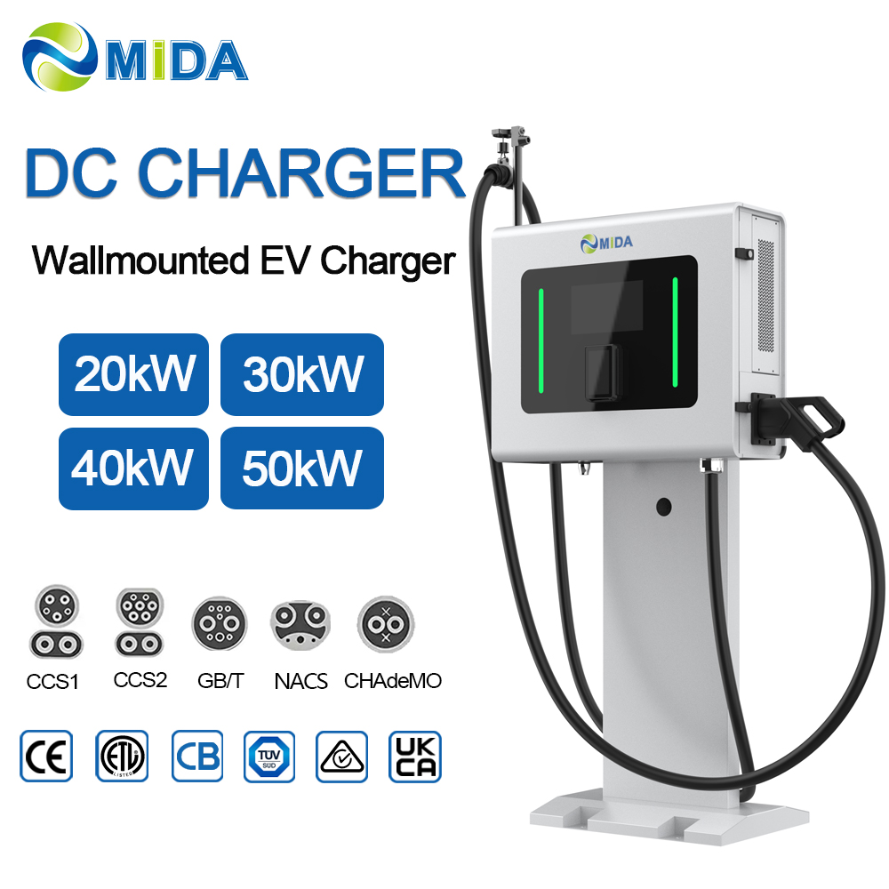 Iso 15118 V2g 30kw 40kw Wholesale Price For Fleet Management Single Gun Wall Mounted Dc Charging Station - Smart, Networked and Payment-Ready