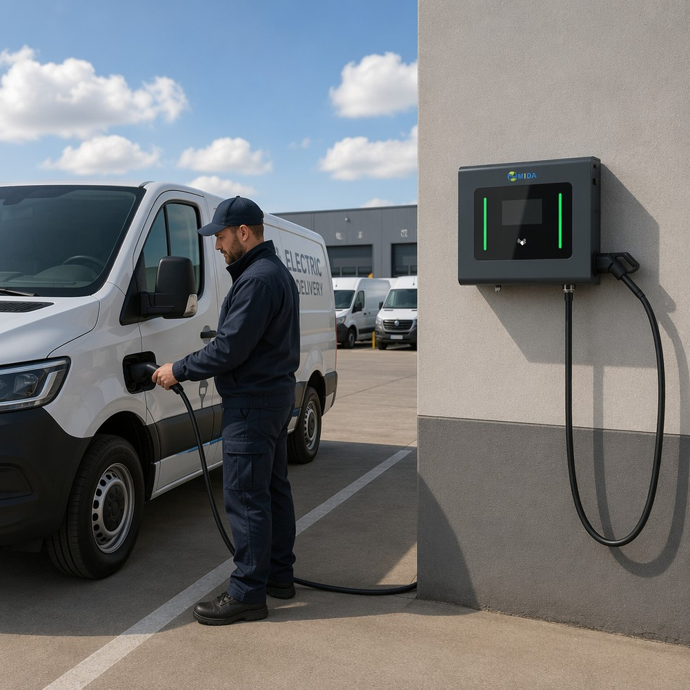 Fleet-depot-wall-mounted-DC-EV-charger