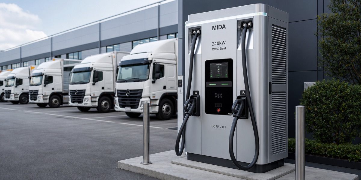 180kW 240kW DC Charger with Smart Load Balancing for Charging Hubs