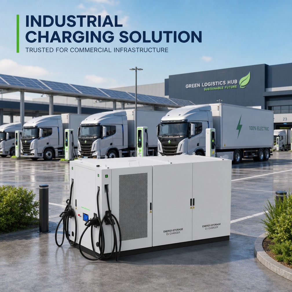 120kWh 60kW Integrated Solar Storage EV Charging Station For Commercial Fleet Infrastructure Deployment Projects - Safe, Modular and Remotely Managed