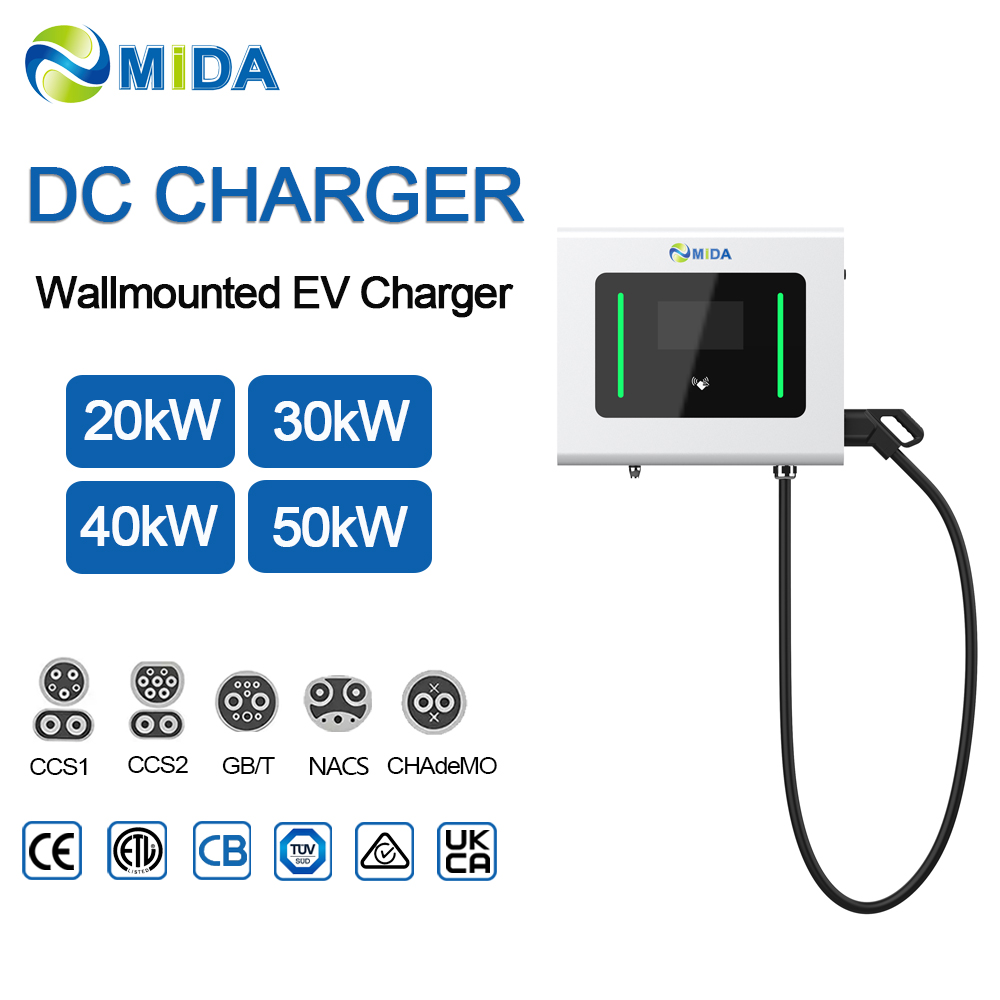 Ccs2 High Efficiency Reliable Fast Ev Charging Station 40kw 60kw Sic Technology Module Apartment Complex Use - Selectable 20kW-60kW DC Power