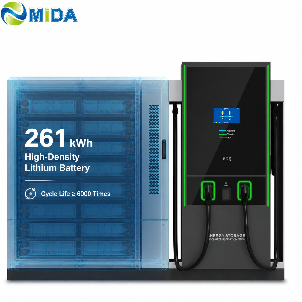 522kWh 240kW Liquid Cooled DirectCurrent Charger Battery Storage High Power Fleet Infrastructure Deployment Commercial - Peak Shaving and Demand-Charge Reduction