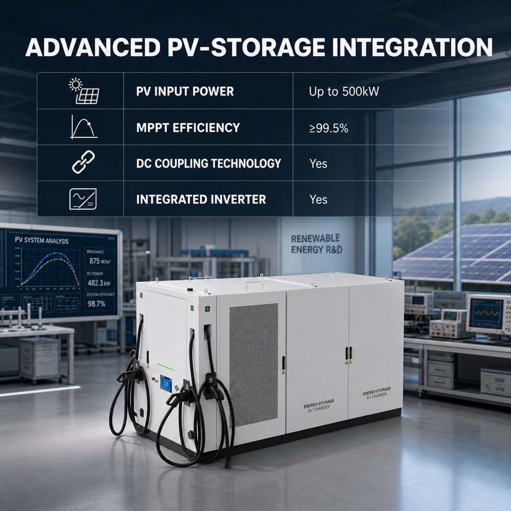 Peak Shaving BESS Energy Storage EV Charging Station Integration LFP 232kWh 120kW Utility Deployment - Integrated BESS and DC Charging Architecture