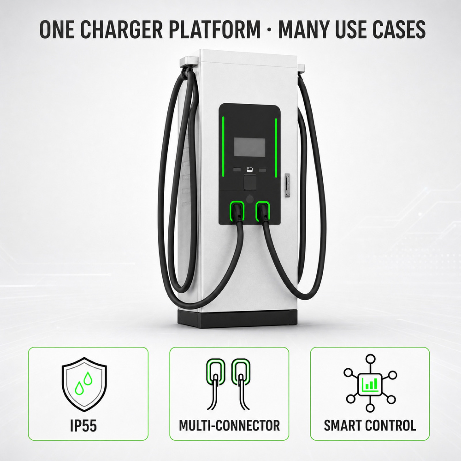 100kW 120kW Floor Standing EV Charging Pile Liquid Cooled OCPP 2.0 Outdoor CCS2 CHAdeMO - Fast Deployment Across Many Commercial Sites
