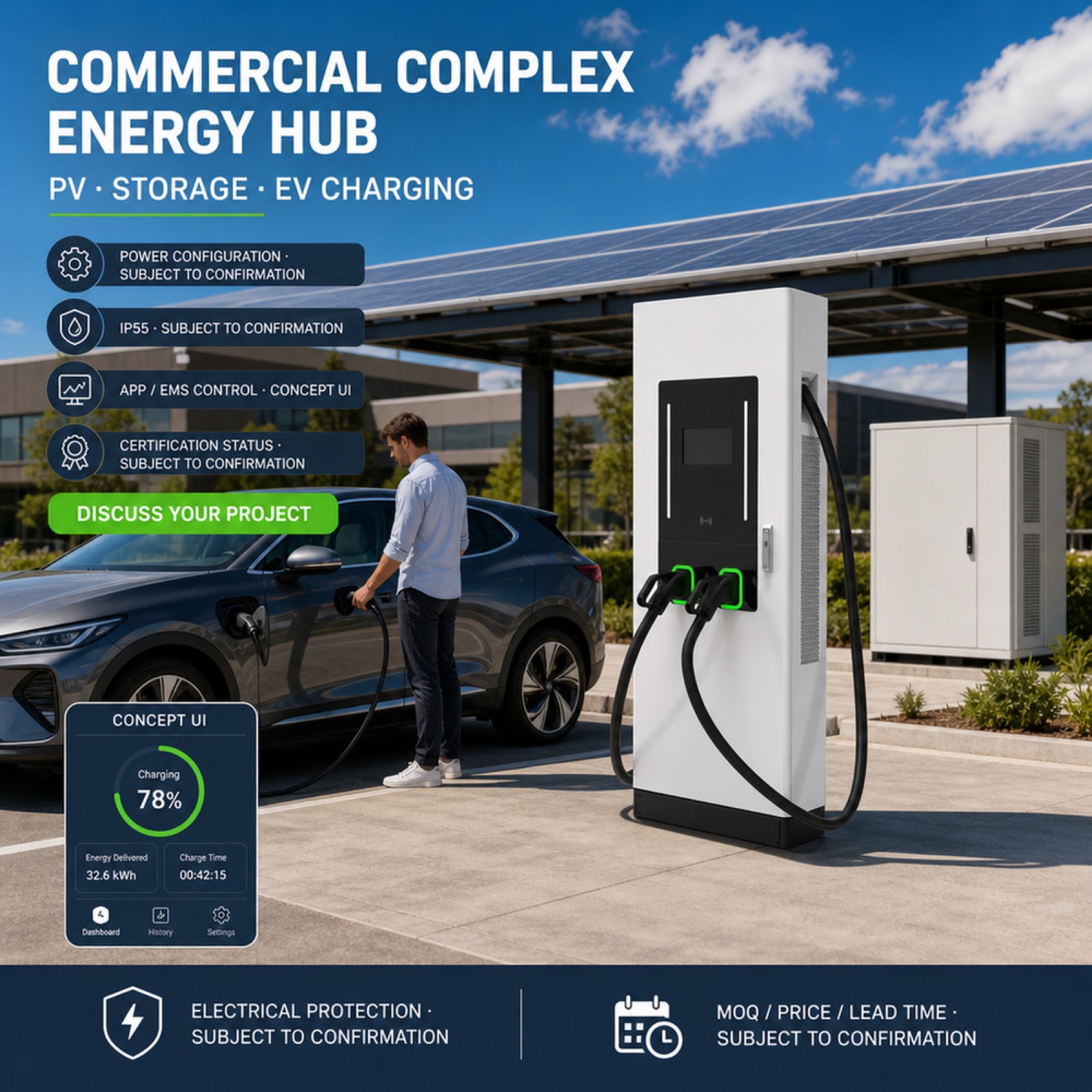 100kW 120kW Floor Standing EV Charging Pile Liquid Cooled OCPP 2.0 Outdoor CCS2 CHAdeMO - Smart, Networked and Payment-Ready DC Charger