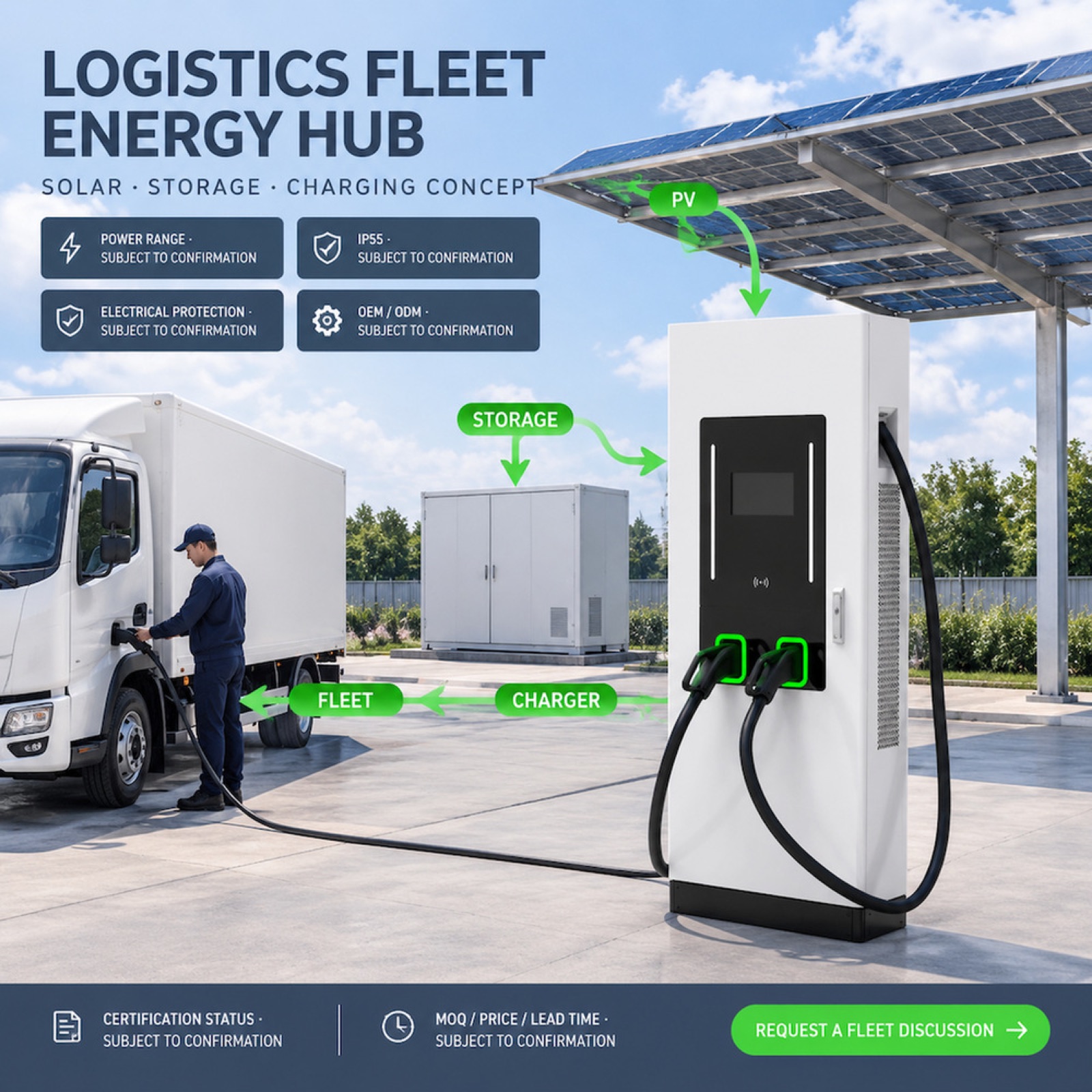 High Power 120kW 160kW DC Charging Station All In One Fleet Depot CCS2 CCS1 - Fast Deployment Across Many Commercial Sites