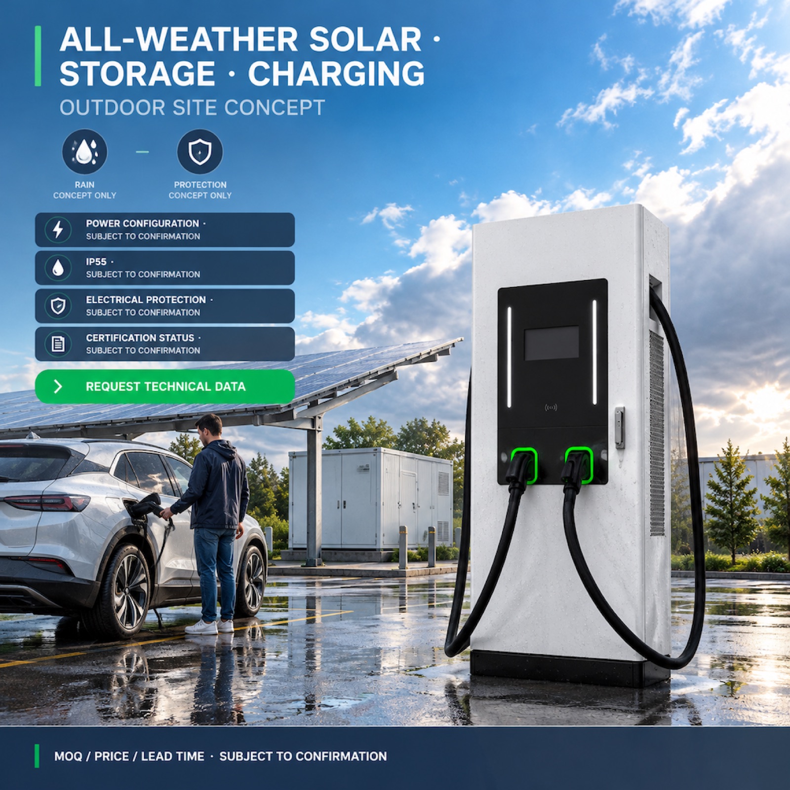 MIDA Power 120kW 160kW DC Charging Pile Pedestal Ultra Fast Dual Gun CCS2 Outdoor - Safety, Compliance and Long Service Life