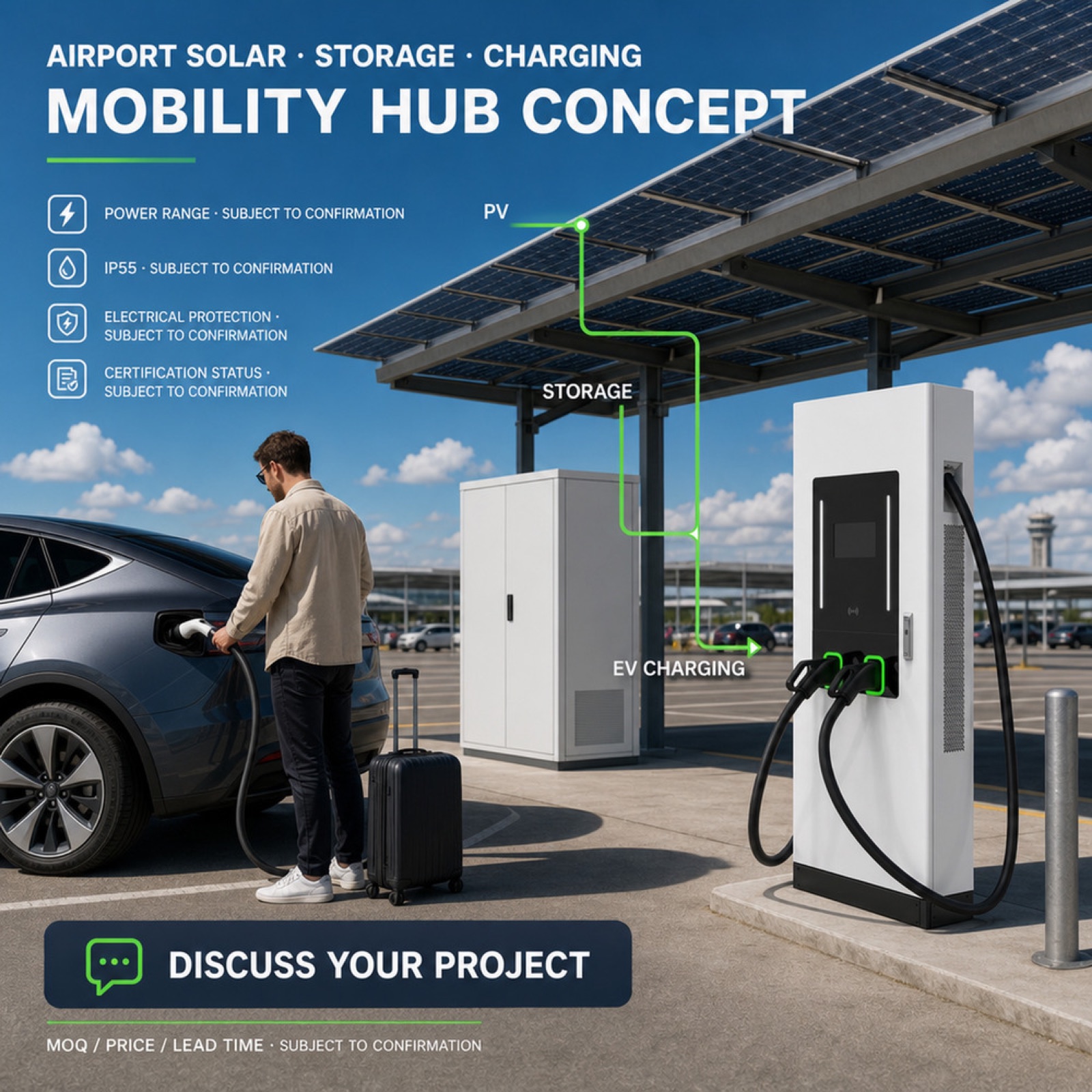 80kW 90kW DC Charging Post All In One Supercharging CCS2 Shopping Mall - High Efficiency and Lower Operating Cost