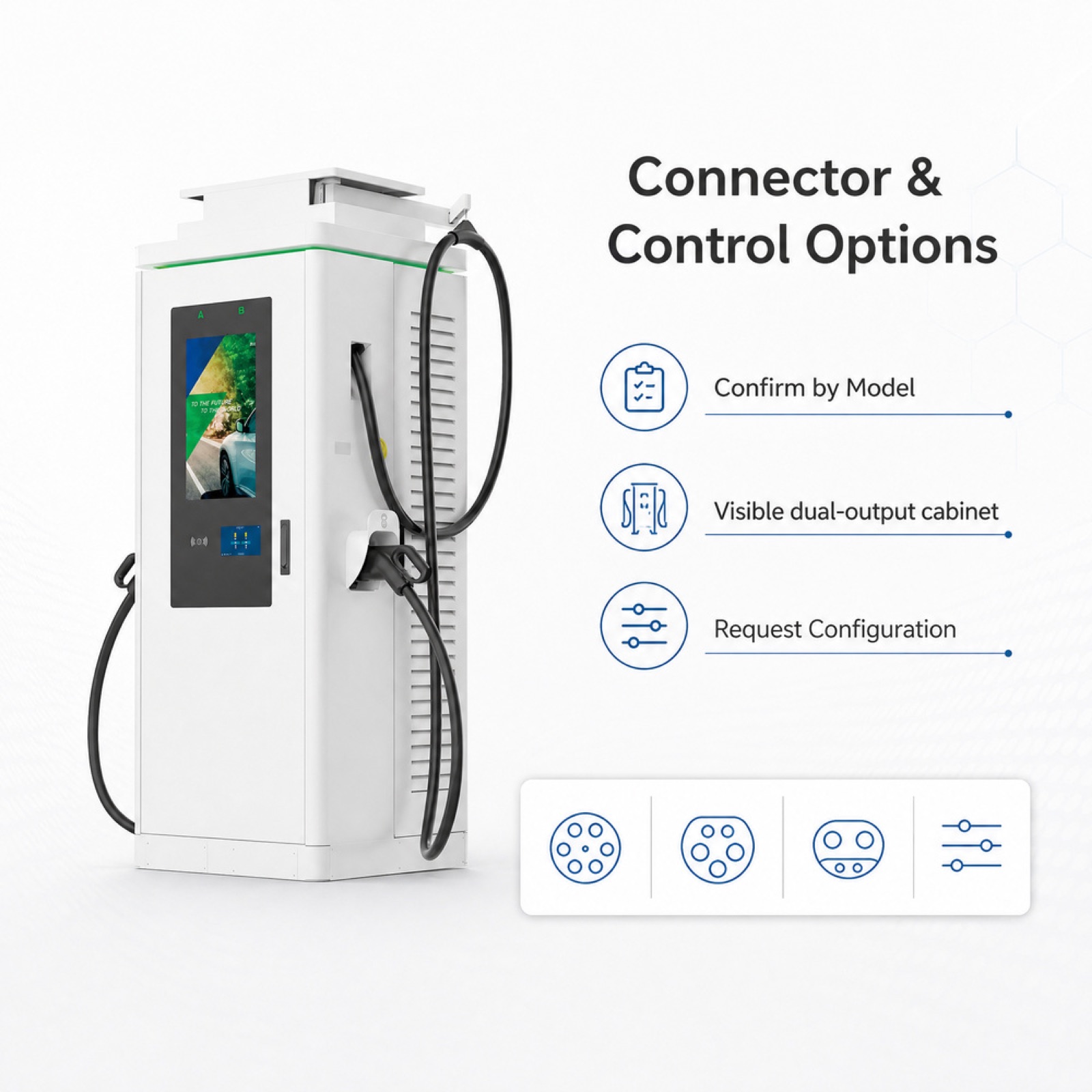 60kW 180kW 200kW Grid Tie Solar DC-DC Freestanding Rapid DC Charger Advertising Screen - Built for Rugged Outdoor Solar Sites
