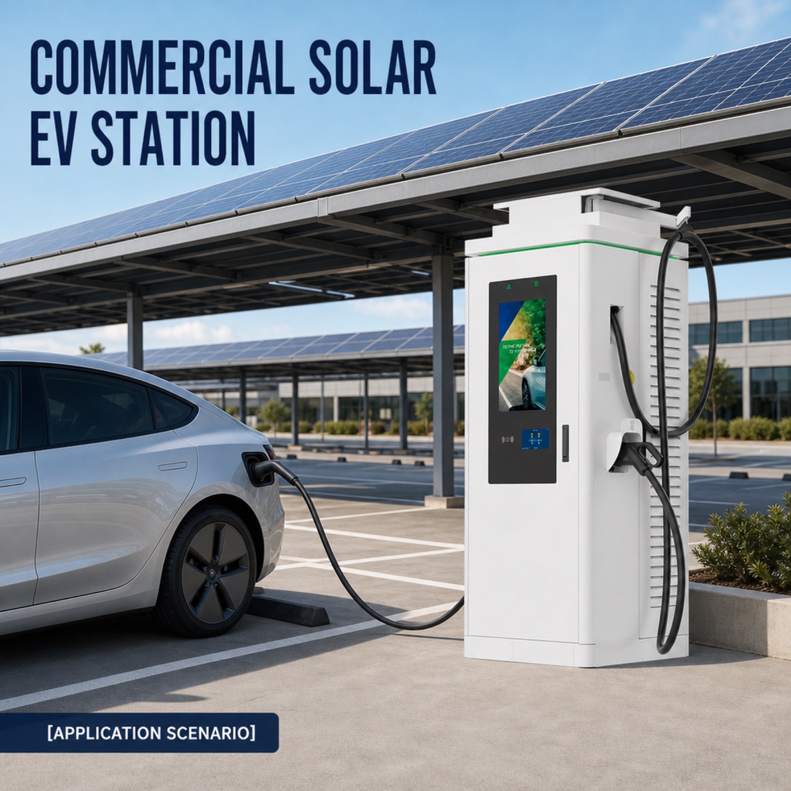 MIDA Power 100kW 300kW Gas Station Freestanding EV Fast Charger Digital Billboard CCS2 - Built for Demanding Outdoor Commercial Duty