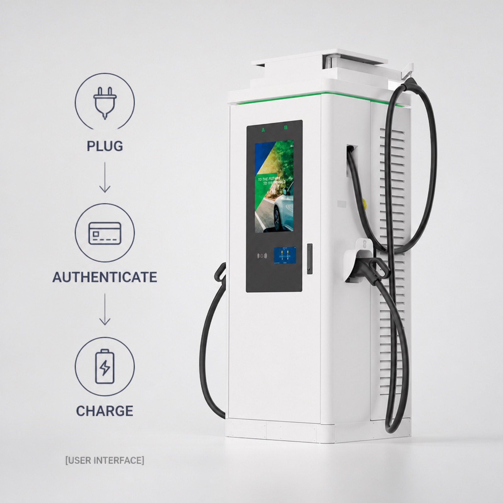 240kW 300kW EV Fast Charger Floor Standing Ultra Fast Digital Signage CCS2 Shopping Mall - Built for Demanding Outdoor Commercial Duty
