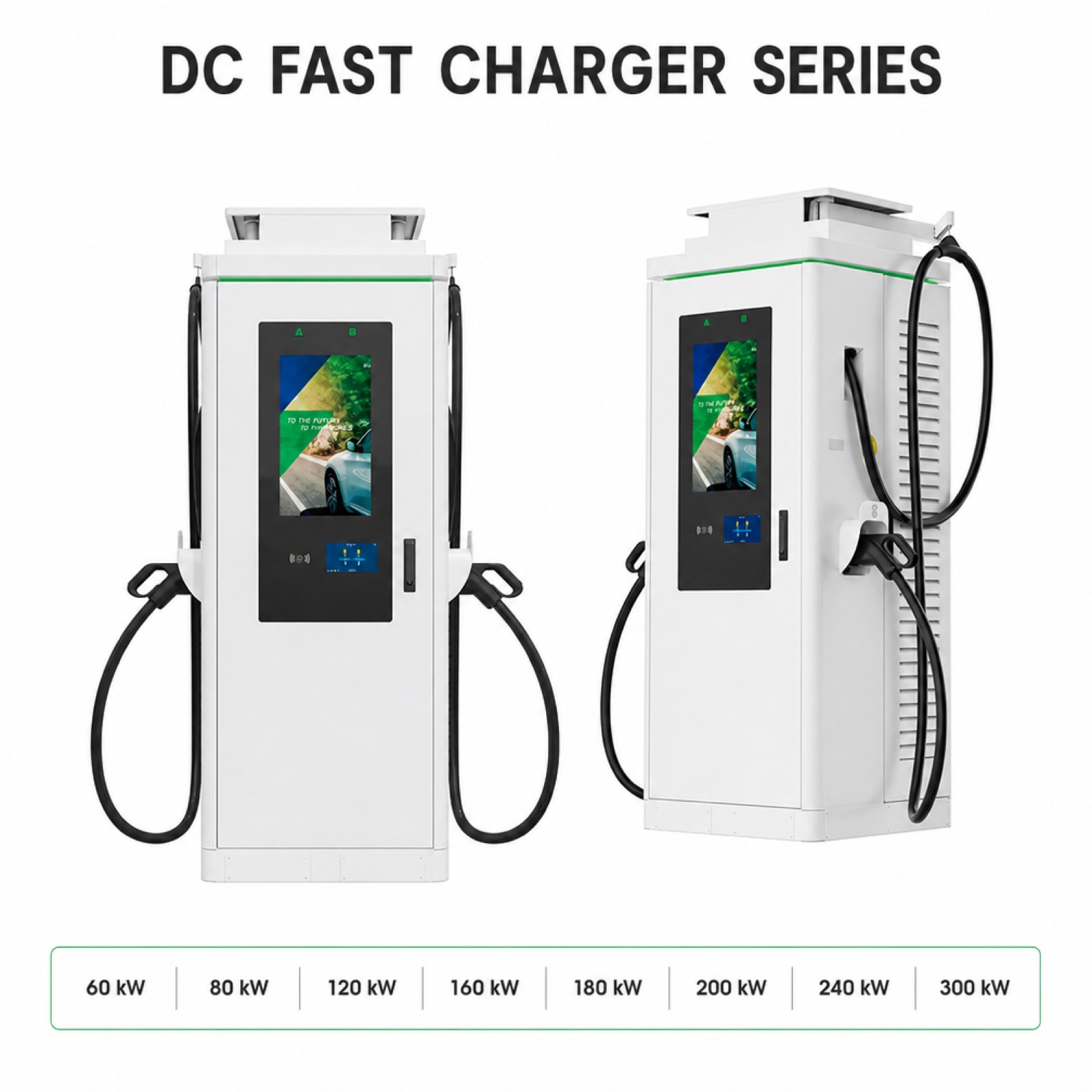 60kW 240kW Solar Hybrid DC Fast Charging Station Standalone Microgrid Smart Display Clean Energy - Built for Rugged Outdoor Solar Sites